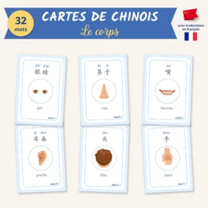 Le corps en chinois — 32 mots (PDF)
